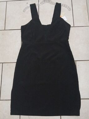 GB girls Womens Size XL Black Pleated Sheath Mini Dress NWT